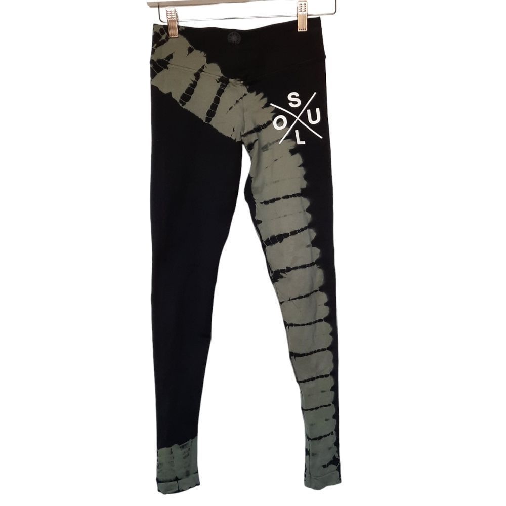 SoulCycle Black Tie Dye Leggings Size Small